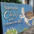 I Can Do All Things Through Christ Who Strengthens Me Faith Sign IV by Tailored Canvases