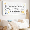 I Lay Me Down To Sleep Faith Sign by Tailored Canvases