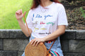 Mister Rogers "I Like You Just The Way You Are" T-Shirt - White by Tee Luv