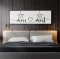 I Love You More I Love You Most Sign by Tailored Canvases