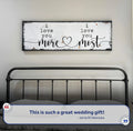 I Love You More I Love You Most Sign II by Tailored Canvases