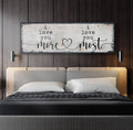 I Love You More I Love You Most Sign II by Tailored Canvases