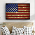I Pledge Allegiance To The Flag Of USA Sign by Tailored Canvases