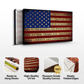 I Pledge Allegiance To The Flag Of USA Sign by Tailored Canvases
