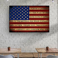 I Pledge Allegiance To The Flag Of USA Sign by Tailored Canvases