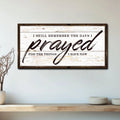 I Still Remember The Days I Prayed Faith Sign II by Tailored Canvases