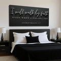 I Will Walk By Faith - 2 Corinthians 5:7 Faith Sign III by Tailored Canvases