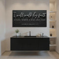 I Will Walk By Faith - 2 Corinthians 5:7 Faith Sign III by Tailored Canvases
