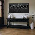 I Will Walk By Faith - 2 Corinthians 5:7 Faith Sign III by Tailored Canvases