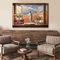 I Will Walk By Faith Faith Sign by Tailored Canvases