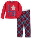 Tommy Hilfiger Girls 2-Pc. Plaid Pajama Set by Vanessa Jane
