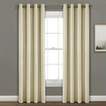 Lush Decor Faux Linen 84x52 Absolute Blackout Single Window Panel by Vanessa Jane