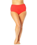 Anne Cole Signature ® Womens Hi Waist Shirred Bottom by Vanessa Jane