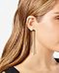 Inc International Concepts Gold-Tone Fringe Linear Earrings by Vanessa Jane