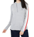 Hippie Rose Juniors Sporty-Striped Pullover Hoodie, Size XS by Vanessa Jane