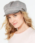 I.N.C. Windowpane-Plaid Cap by Vanessa Jane