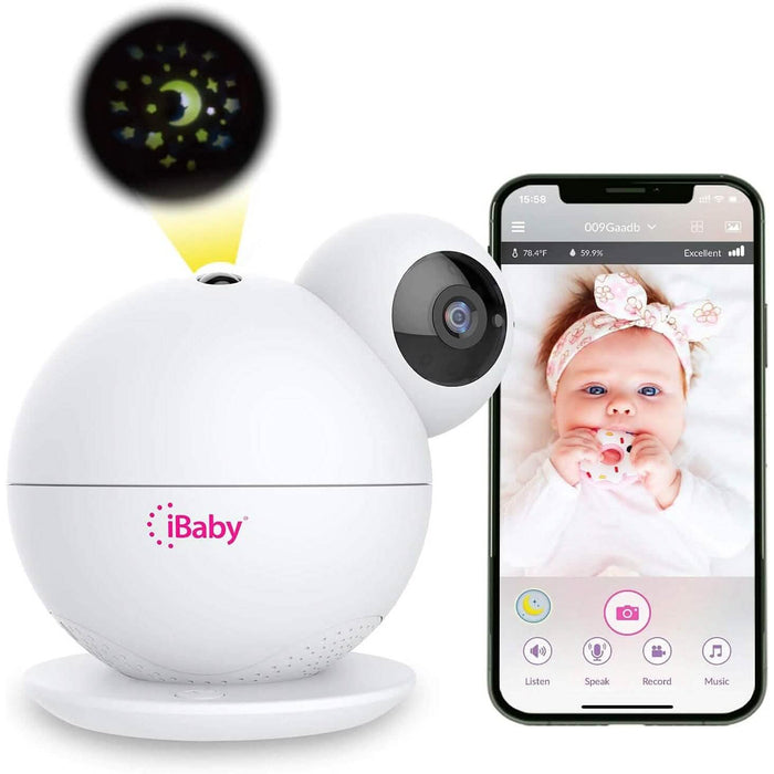 iBaby M8 2K Smart Baby Monitor, 355° Pan 110° Tilt and 2-Way Talk (Refurbished) by DailySale
