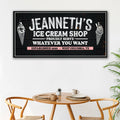 Ice Cream Shop Sign by Tailored Canvases