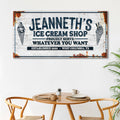 Ice Cream Shop Sign by Tailored Canvases