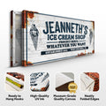 Ice Cream Shop Sign by Tailored Canvases