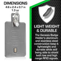 All Metal Magnetic Badge Holder - RFID Secure Badge Holder Genesis™ with BloxProx™ by ID Stronghold