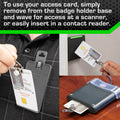 All Metal Magnetic Badge Holder - RFID Secure Badge Holder Genesis™ with BloxProx™ by ID Stronghold