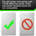 Secure Badge Holder DuoLite ® Vertical 2 ID Card Holder by ID Stronghold