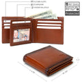 Mens RFID 10 Slot Bifold Wallet with ID Window by ID Stronghold