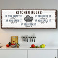 If You Cook It, Share It Kitchen Rules Sign by Tailored Canvases