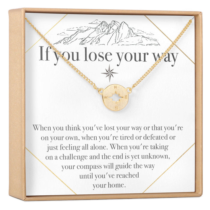 If You Lose Your Way Necklace by Dear Ava