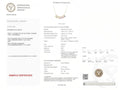 IGI Certified 0.65 Ct Baguette Multi Color Unheated Sapphire Diamond 14K Gold Rainbow Dangler Bar Necklace by Fine Color Jewels