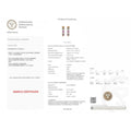 IGI Certified 2.10 Ct Multi Color Unheated Sapphire and Diamond 14K Yellow Gold Half Way Hoop Earrings by Fine Color Jewels