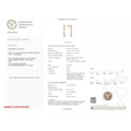 IGI Certified 2 Ct Multi Color Unheated Sapphire and Diamond 14K Yellow Gold Linear Drop Earrings by Fine Color Jewels