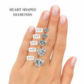IGI Certified Heart Lab Grown Diamond Solitaire Stud Earrings White Gold by Fine Color Jewels