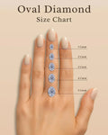 IGI Certified Oval Lab Grown Diamond Solitaire Stud Earrings White Gold by Fine Color Jewels