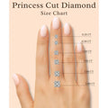 IGI Certified Princess Cut Lab Grown Diamond Solitaire Stud Earrings White Gold by Fine Color Jewels