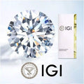 IGI, F/VS1, 3 CT Solitaire Lab-Grown Round Diamond Studs Earring 950 Platinum by DailySale