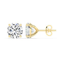 IGI,F/VS1 ,2 CT Solitaire Lab-Grown Round Diamond Studs Earring, 18K Yellow Gold by DailySale