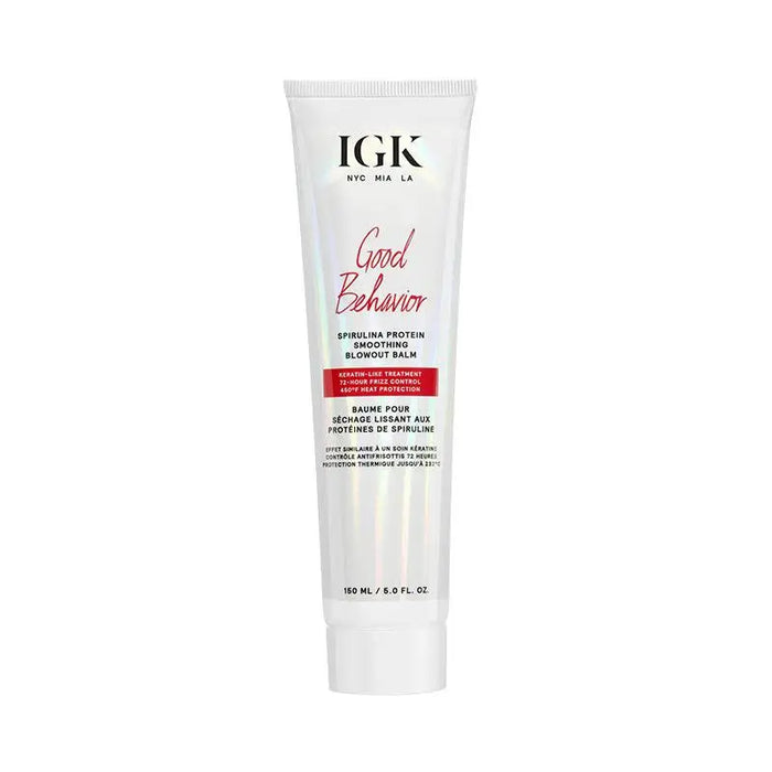 IGK GOOD BEHAVIOR Protein Smoothing Blowout Balm 5oz by The Warehouse Salon