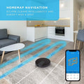 iHome AutoVac Eclipse G 2-in-1 Robot Vacuum and Mop (Refurbished) by DailySale