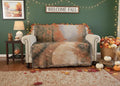 Autumn Authentic Tapestry Throw Blanket - Decorative Orange Fall Leaves Forest Woven Stitched Design - 50" x 60" by DaDalogy Bedding Collection