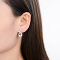 Green Amethyst Earrings by Fine Color Jewels