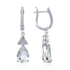 Green Amethyst Drop Earrings