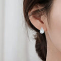 Green Amethyst Teardrop Earrings by Fine Color Jewels