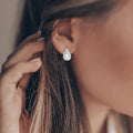 Green Amethyst Teardrop Earrings by Fine Color Jewels