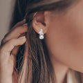 Green Amethyst Earrings by Fine Color Jewels