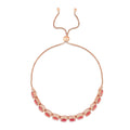 Peach Sapphire Tennis Bracelet by Fine Color Jewels