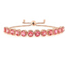 Peach Sapphire Tennis Bracelet