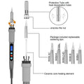 Image Digital-Controlled Thermostatic Soldering Iron with LCD Screen Display by DailySale