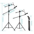 IMAGE Microphone Stand with Mic Clip Holder by DailySale